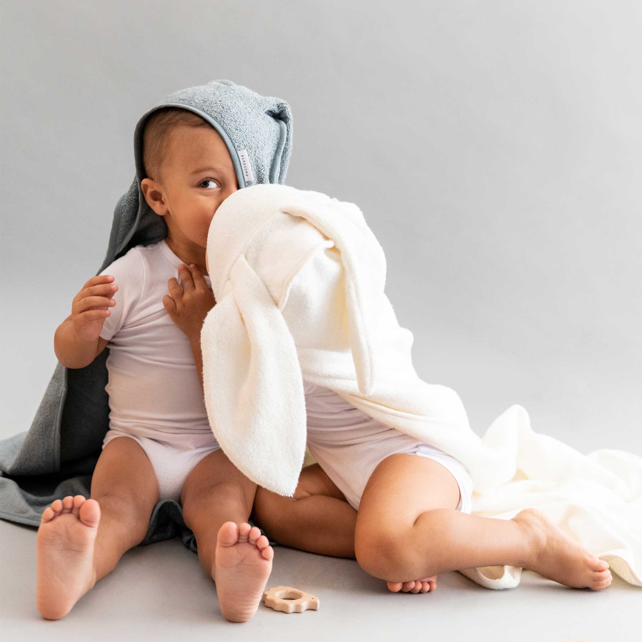 Bamboom - Asciugamano per neonato XL con orecchie