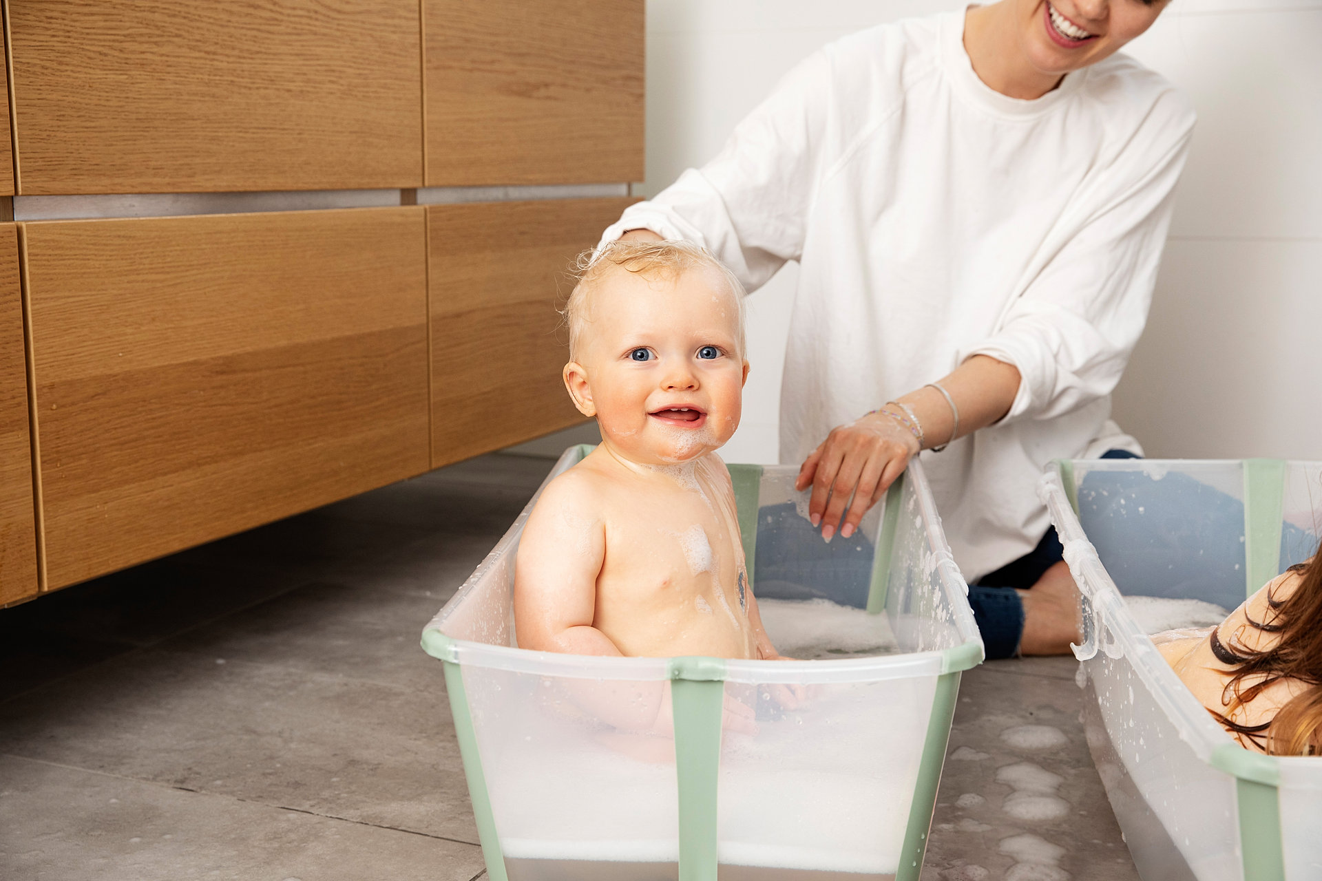 STOKKE® FLEXI BATH® VASCHETTA TRANSPARENT GREEN - immagine 4