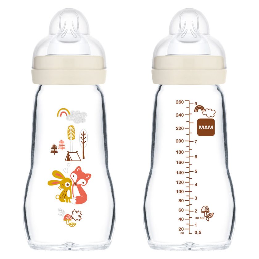MAM BIBERON IN VETRO FEEL GOOD 260ML - immagine 2
