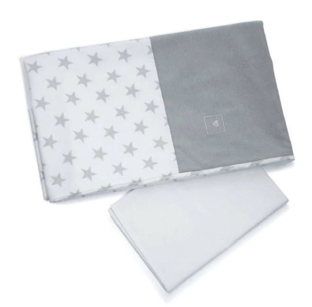 CUORICINI CORREDO TESSILE LETTINO MOOVIE + LENZUOLO CON ANGOLI