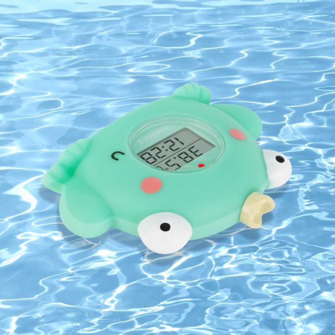 miniland termometro acqua bagnetto rana celeste