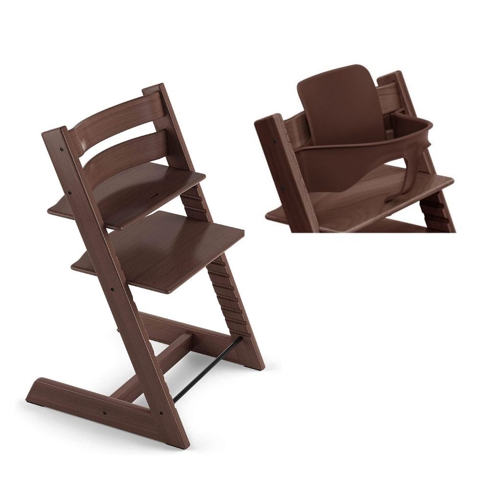 STOKKE PROMO TRIPP TRAPP + BABY SET MARRONE