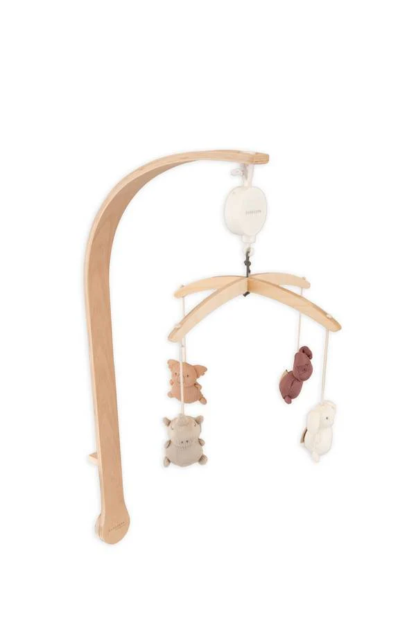 BAMBOOM GIOSTRINA IN LEGNO CON TOYS IN MAGLIA DI BAMBU' SERIE ANIMAL FRIENDS