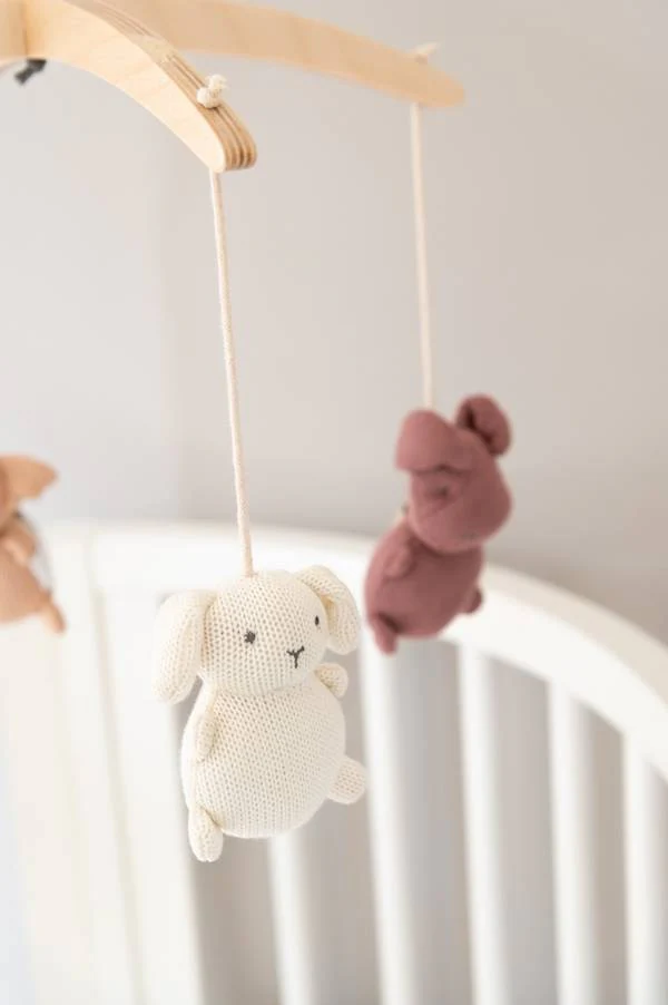 BAMBOOM GIOSTRINA IN LEGNO CON TOYS IN MAGLIA DI BAMBU' SERIE ANIMAL FRIENDS - immagine 2