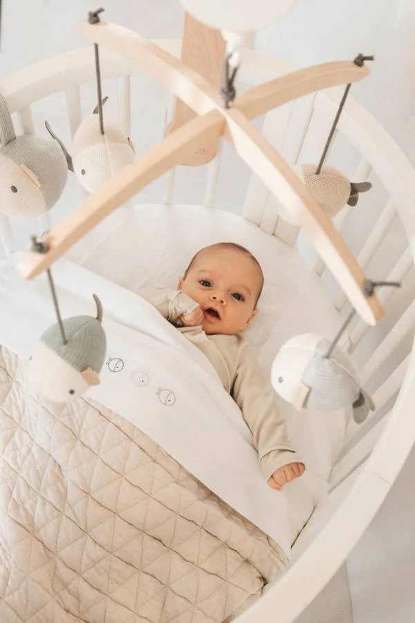 BAMBOOM GIOSTRINA IN LEGNO CON GIOCHI A MAGLIA FISH - immagine 3