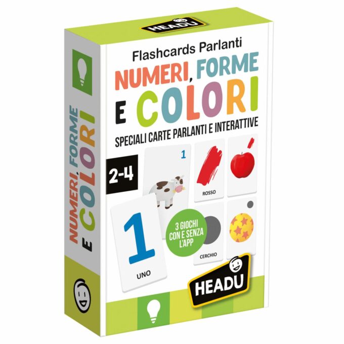 HEADU FLASHCARDS NUMERI FORME E COLORI