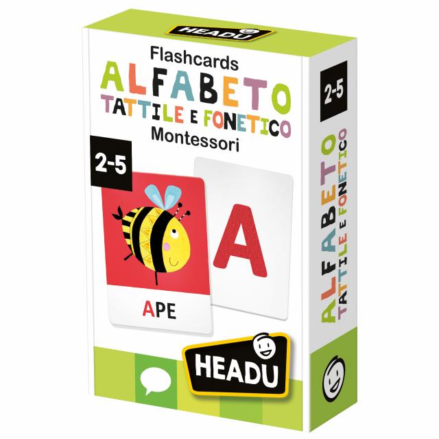 HEADU FLASHCARDS ALFABETICO TATTILE E FONETICO MONTESSORI