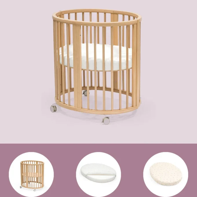 STOKKE BUNDLE SLEEPI MINI + MATERASSO + LENZUOLO BIANCO