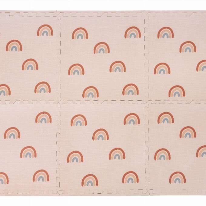 FREE2PLAY TAPPETO BABY PUZZLE ARCOBALENO 6 PZ