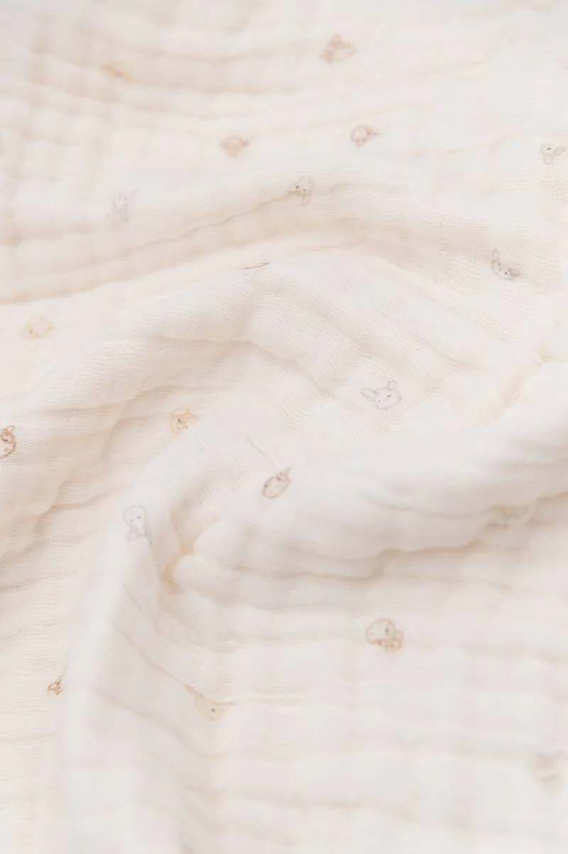 BAMBOOM COPERTA CULLA NUVOLA ANIMAL FRIENDS - immagine 3