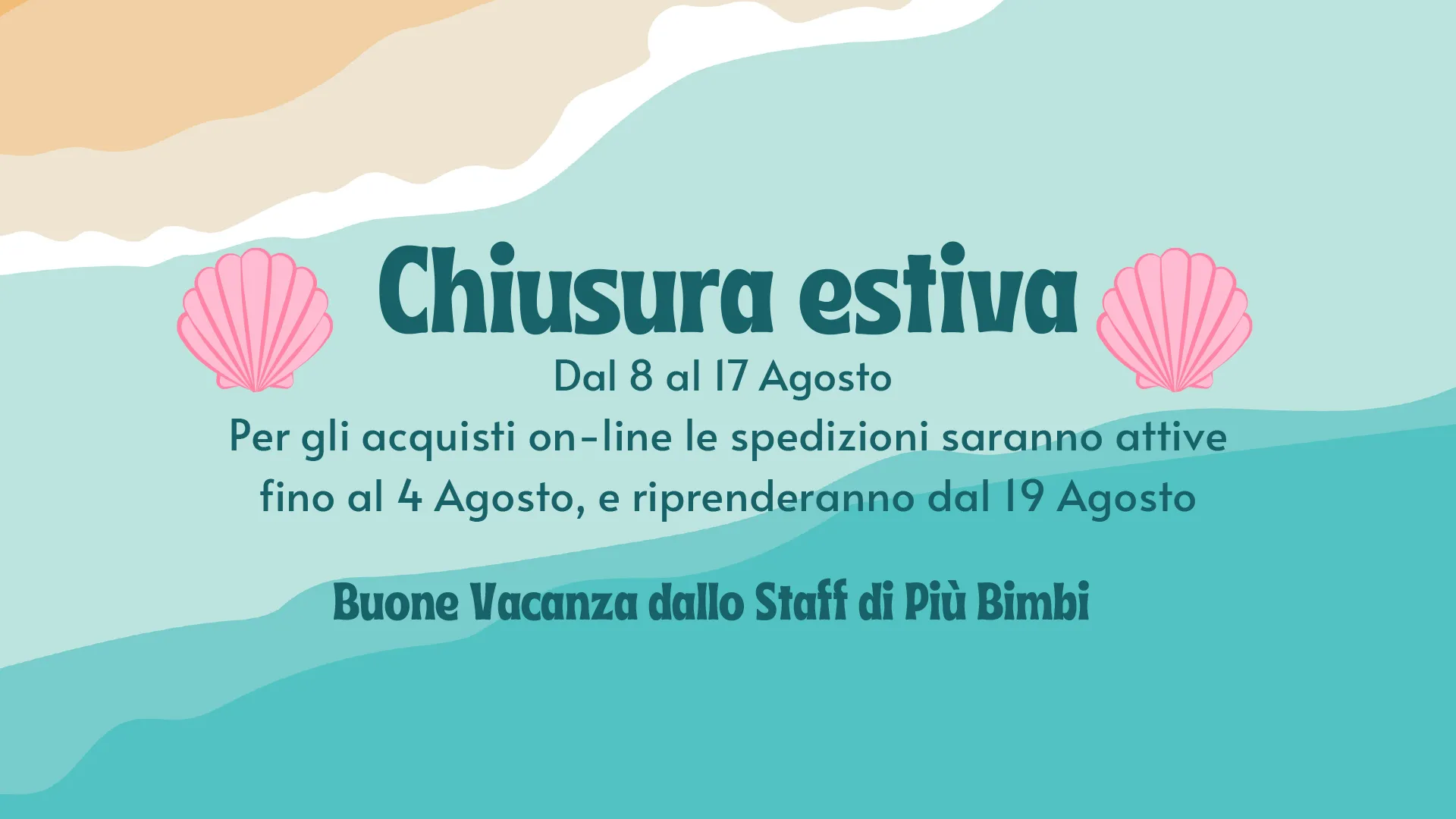 chiusura estiva